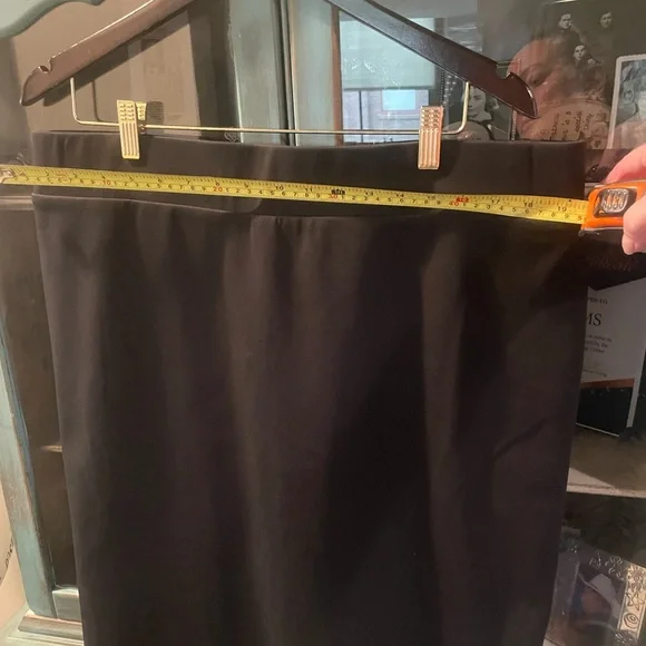 Alfani Black Pencil Skirt below Knee-Length Work Style 28” Long - Picture 4 of 4